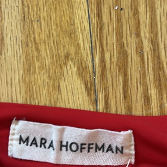 Mara Hoffman sz L red bikini bottoms cheeky cut great condition - Picture 2 of 5